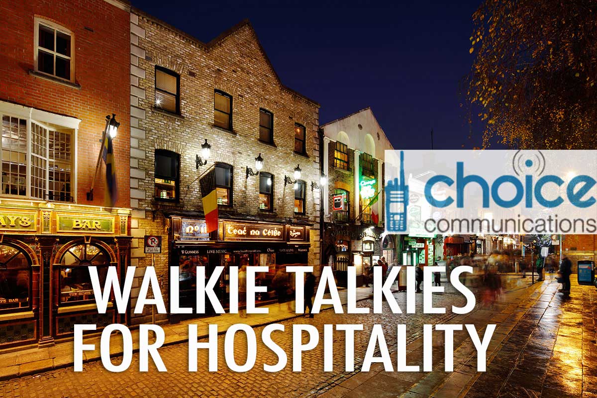 Hospitality Walkie Talkies Ireland