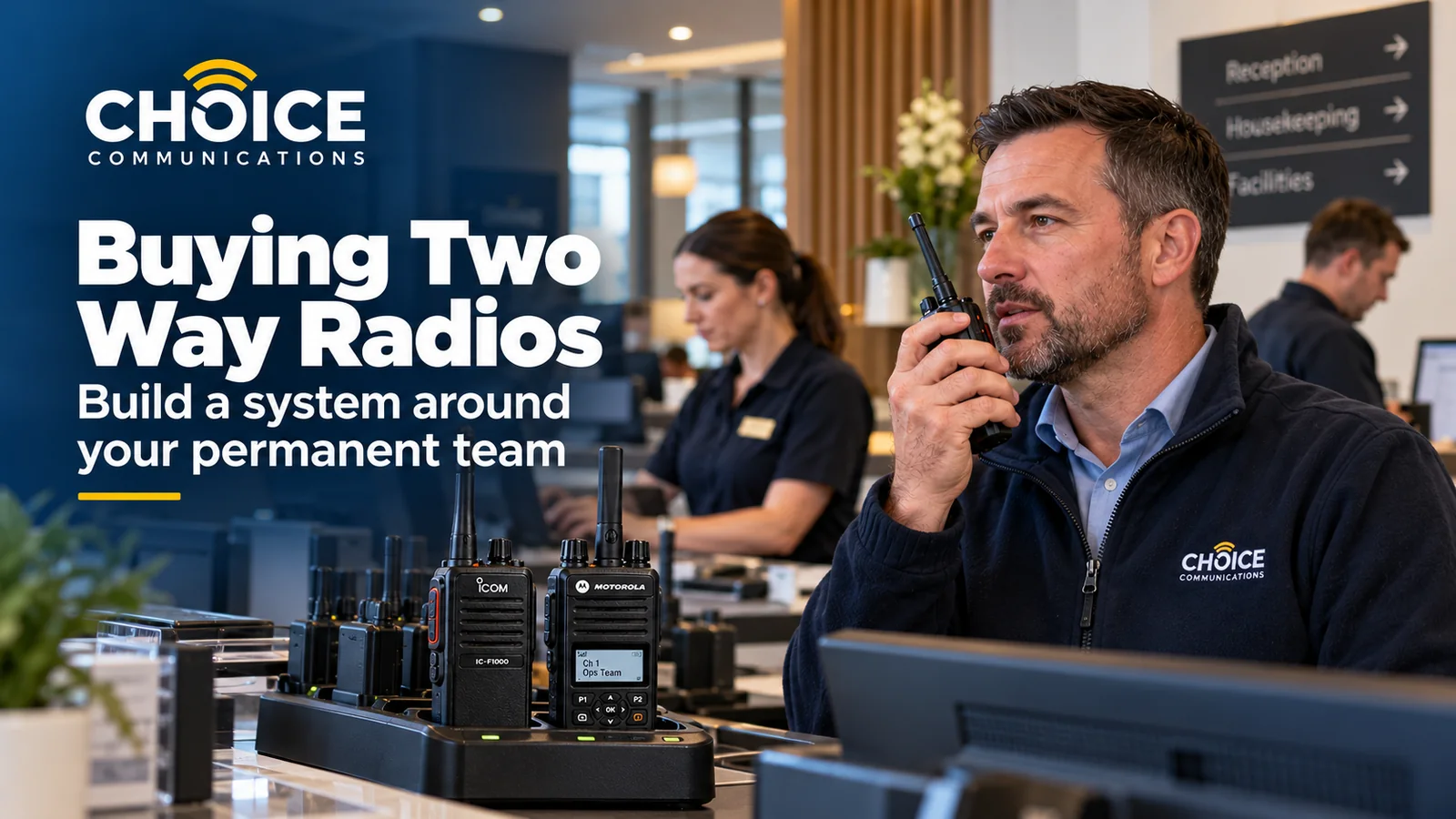 Buying professional two way radios for a permanent business team in Ireland
